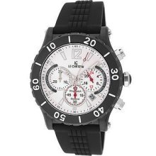 Le Chateau Black Sports Men's Watch With Rubber Band And Black Plating 5440m-wht