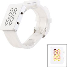 LED Stylish Red Fashion Silicone Wrist Watch