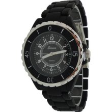 Limited Edition Black Matte Finish Metal Watch - Black - Metal