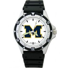 Logo Art NCAA Michigan Wolverines Option Watch with PU Strap