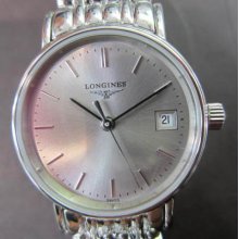 Longines Lesgrandes Lady's Watch Quartz Sapphire All Stainless S Silver Swiss