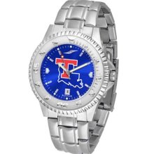 Louisiana Tech Bulldogs Mens Steel Anochrome Watch