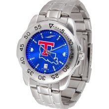 Louisiana Tech Bulldogs Sport AnoChrome Steel Band Men's Watch