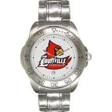 Louisville Cardinals wrist watch : Louisville Cardinals Men's Gameday Sport Watch with Stainless Steel Band