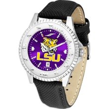 LSU Tigers Louisiana State Men's Leather Wristwatch