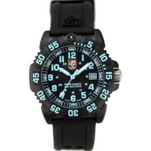 Luminox Colormark Black Carbon Reinforced Rubber Midsize Watch 70 ...