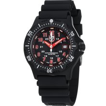 Luminox Men's 'OPS' Black Dial Black Rubber Strap Quartz Watch