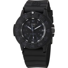 Luminox Men's 'Original' Black Dial Black Rubber Strap Quartz Watch