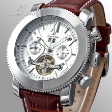 Luxury Ks Automatic Mechanical Tourbillon Date Day Men Watch