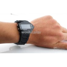 Luxury Led Aircraft Shape Watch Digital Light Watches Silicone Strap