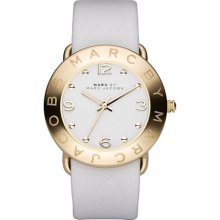 Marc Jacobs White Leather Ladies Watch MBM1150