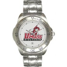 Massachusetts Minutemen Men's Sport ''Game Day Steel'' Watch Sun Time