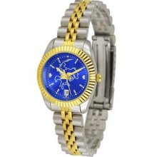 McNeese State University Ladies Gold Dress Watch