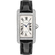 Medium Cartier Tank Americaine Diamond Watch WB710002