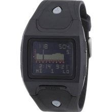 Men Nixon A530-000 Lodown Black Plastic Resin Case Digital Quart ...