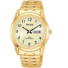 Men`s Pulsar Expansion Collection Gold Watch