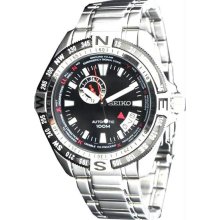 Men's Automatic Stainless Steel Case and Bracelet Black Tone Dial Date