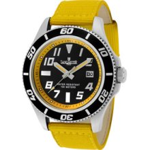 Men's Black Dial Yellow