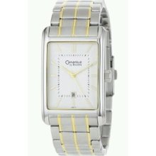 Mens Caravelle By Bulova In Silver & Gold