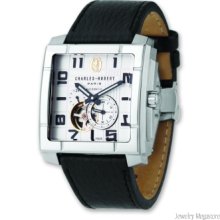 Men's Charles Hubert White Square Dial Automatic Watch