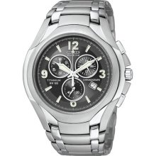 Mens Citizen Eco Drive WR100 Watch in Titanium (AT0940-50E) ...