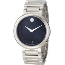 Men's Concerto Stainless Steel Case and Bracelet Black Dial Date Displ