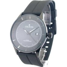 Mens Croton Rubber Date Watch CN307178BSBK ...