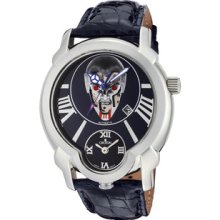 Men's Daredevil Vampire Dial Dual Time Alligator