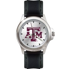 Mens Fantom Texas A&M University Aggies Watch With Leather Strap