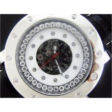 Men's Icetime 50mm Round 12 Big Diamond Automatic Watch ...