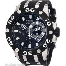 Mens Invicta 0903 Reserve Specialty Black & Silver Chrono Swiss Watch $1895