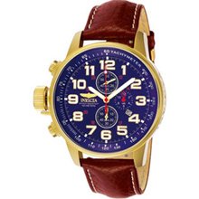 Men's Invicta Force Collection Lefty Watch with Round Blue Dial