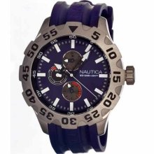 Men's purple nautica diver multifunction watch n15606g