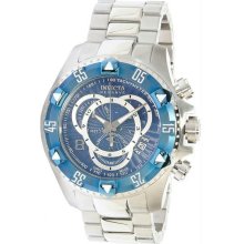 Men's Reserve Excursion Chronograph Stainless Steel Case and Bracelet Blue Tone