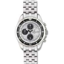 Mens Sartego Spc45 Watch Chronograph Silver Dial