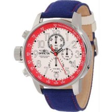 Men's Stainless Steel Case Quartz Specialty Chronograph White Tone Dia