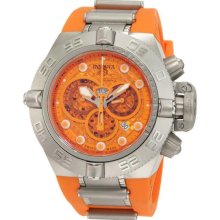 Men's Stainless Steel Subaqua Noma IV Diver Orange Dial Chronograph Ru