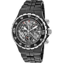 Men's Technomarine Tmycb02cm Black Matte Ceramic Tmy Ret$2250 Swiss Made