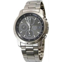 Men's Titanium Alarm Chronograph Gray Dial