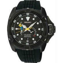 Men's Velatura Kinetic Direct Drive Watch Black Dial Black Rubber Strap