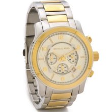 Michael Kors Oversized Two Tone Runway Watch