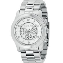 Michael Kors Silver Oversized Runway Watch MK8086