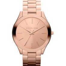 Michael Kors 'Slim Runway' Bracelet Watch, 42mm Rosegold