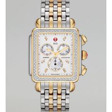 Michele Deco XL Diamond Two-Tone Watch Head