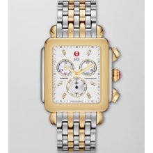 Michele Deco XL Two-Tone Chronograph Watch Head