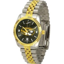 Missouri Tigers MIZZOU MU Mens 23Kt Executive Watch