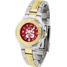 Montana Grizzlies Competitor AnoChrome Ladies Watch with Two-Tone Band