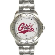 Montana Grizzlies Men's Gameday Sport Watch With Stainless Steel Band