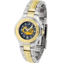 Montana State Fighting Bobcats Ladies Stainless Steel and Gold Tone W