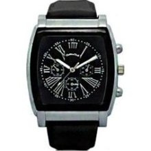 Montres Carlo Mens Chronograph Style Black Dial Japanese Quartz S ...